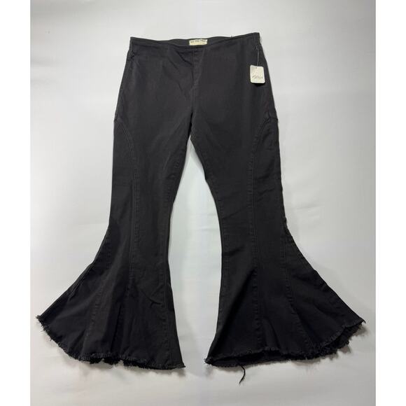 NWT We The Free Women's Curvy Last Dance Low Rise Flare Pull On Pants - Sz 30x27 - Picture 1 of 9
